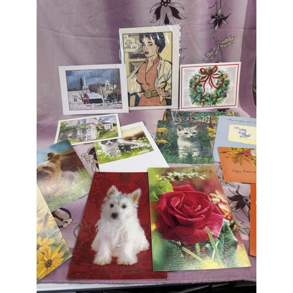 Lot Of‎ 46 Vintage Greeting Cards With Envelopes